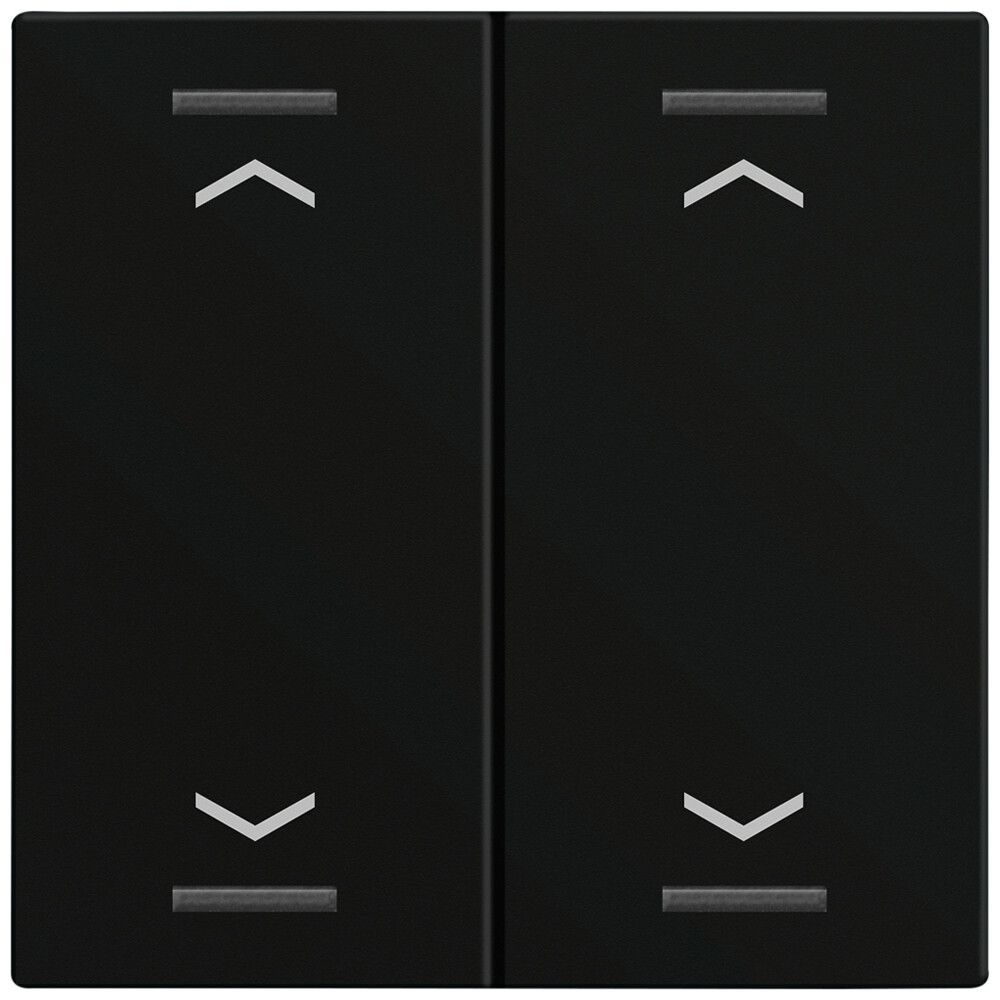 Bascule MDT BE-TAL60W216.A1 1t/4a p.touches tactiles noir mat "jalousie"