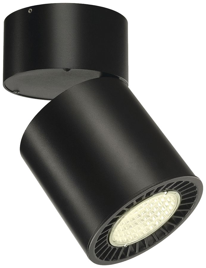 LED-Deckenleuchte SLV SUPROS MOVE 36W 3520lm 4000K 60° Ø127×205mm schwarz