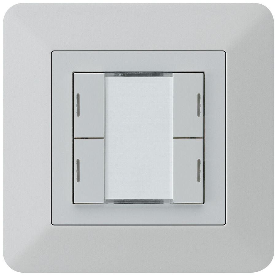 Tasto INC kallysto.trend KNX 4×LED RGB s/e-link grigio chiaro