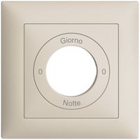 Kit front. 0-Giorno-0-Notte EDIZIOdue crema 88×88mm pour interr.rot