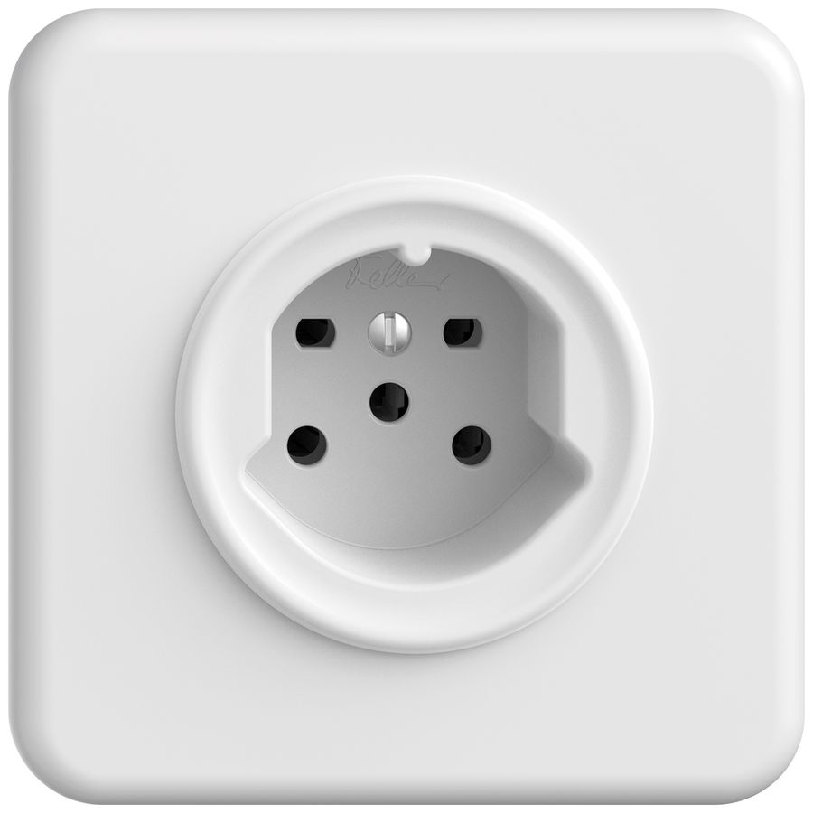 UP-Steckdose STANDARDdue SNAPFIX® 1×T15 ws