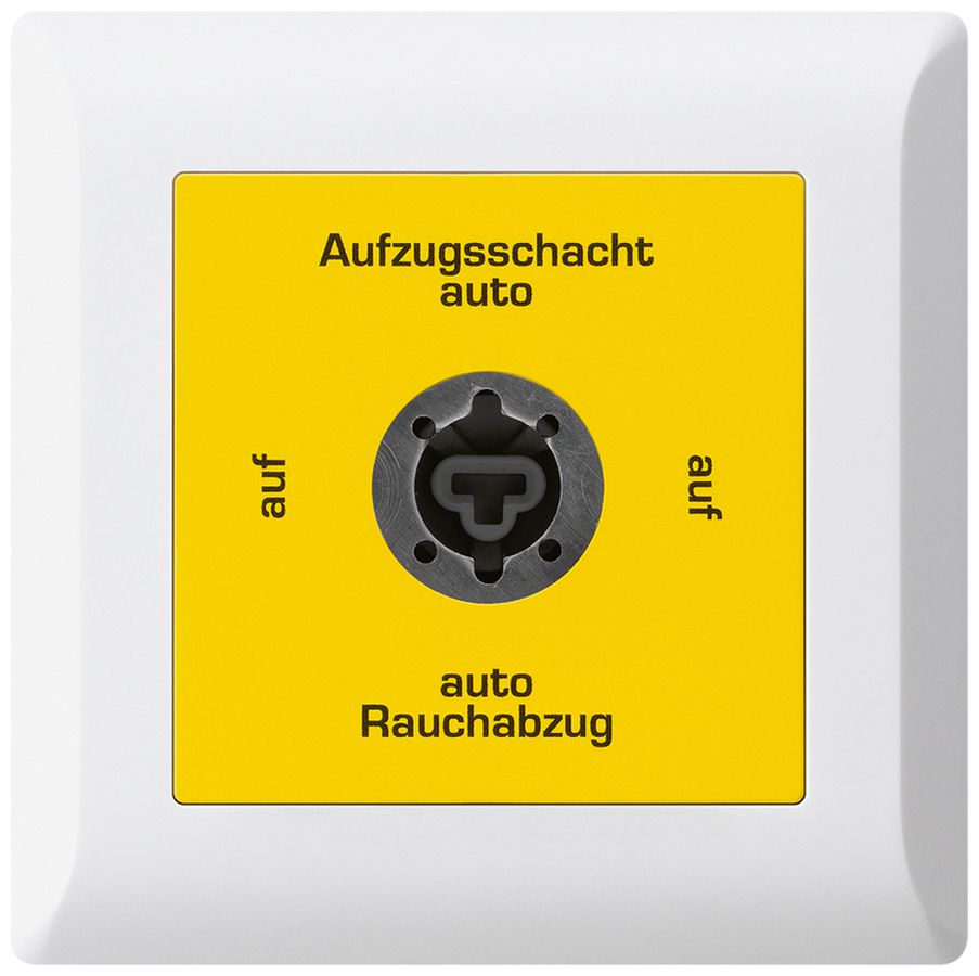 UP-Schlüsselschalter kallysto.line für Rauchabzug Text deutsch weiss