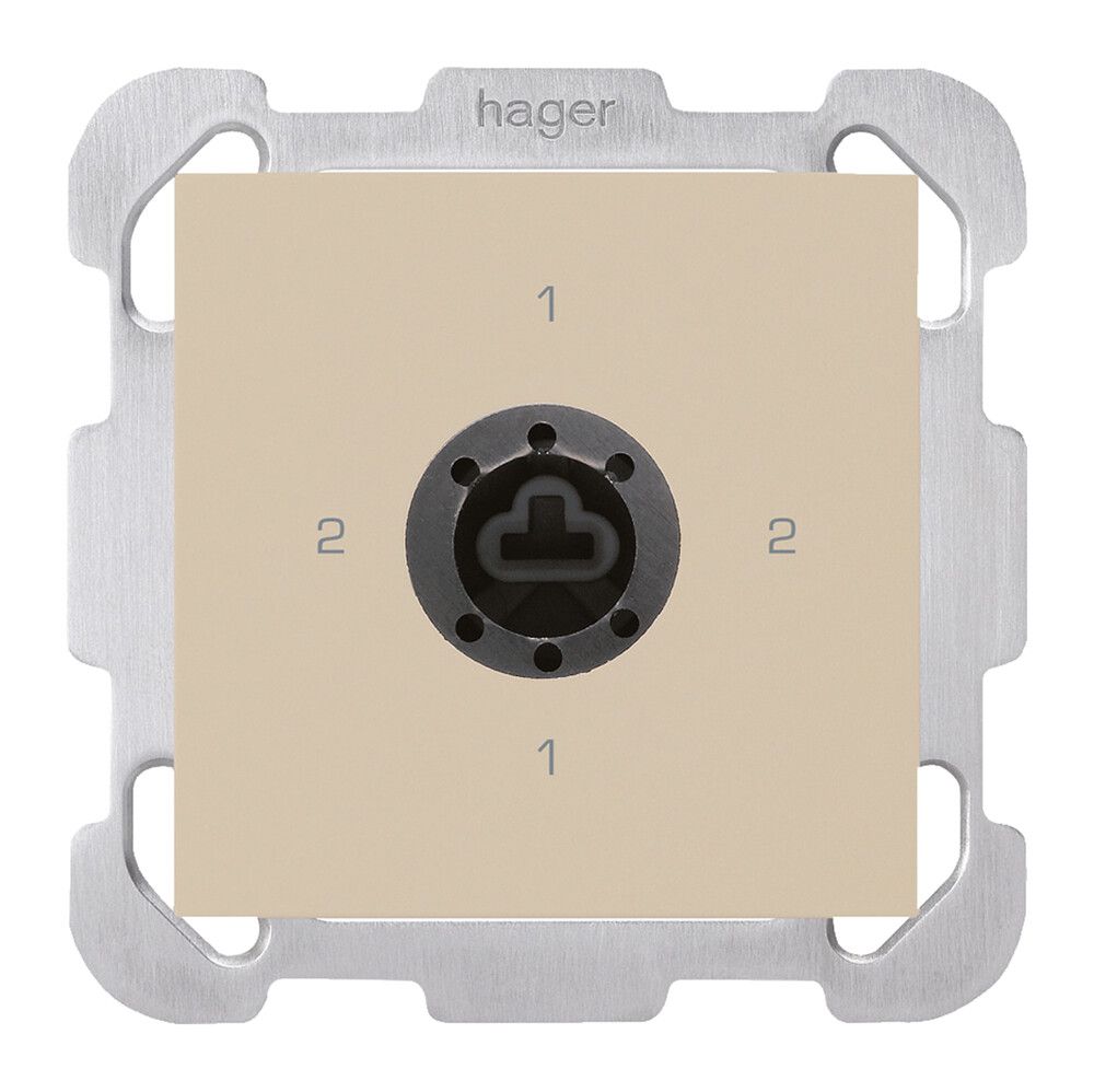 Interruttore rotativo INC kallysto 3/1L beige per serratura senza cilindro