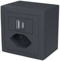 Prise de charge USB AP ABB Sidus 1×USB-A 1×USB-C + T13 3000mA OUT:5V an