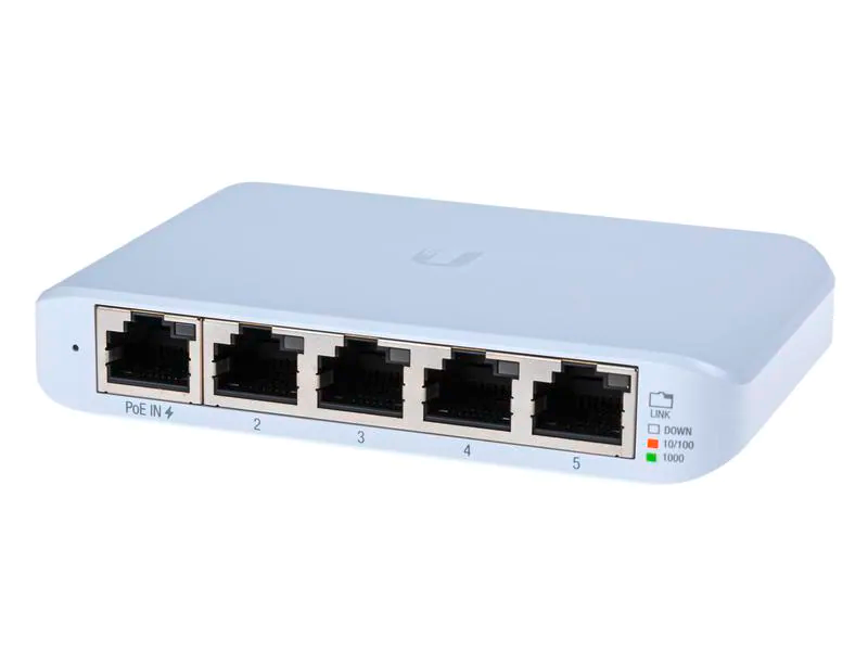 Ubiquiti UniFi 5 Port Switch 5xGE, alimentation USB-C&PoE
