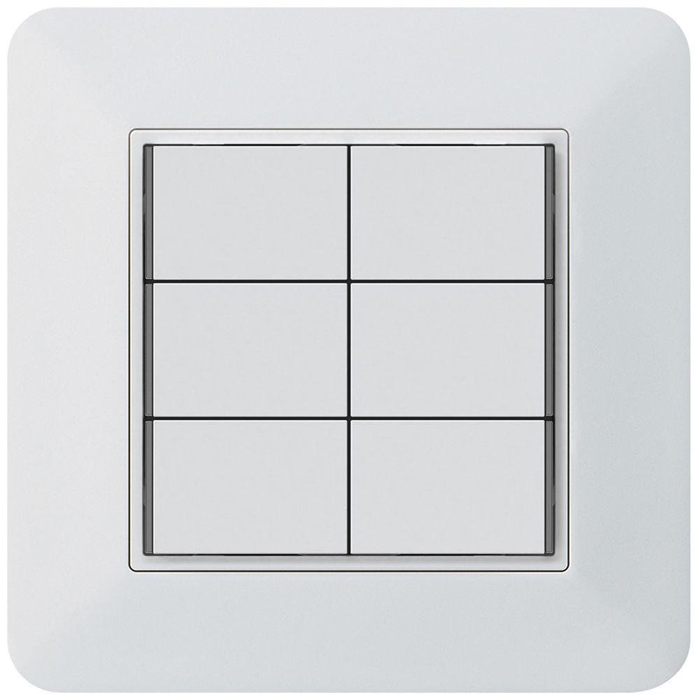 Poussoir KNX ENC KTR 6×touches 6×points actionnables LED blanc