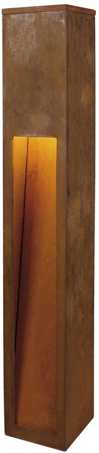 LED-Standleuchte SLV RUSTY 80 SLOT, 8.6W 430lm 3000K IP55 Eisen gerostet