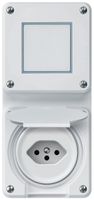 UP-Kombination robusto Wechselschalter Steckdose 1×T13 86×146mm weiss