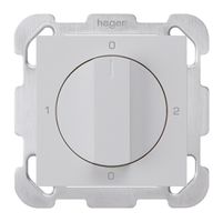 Interruttore rotativo INC kallysto 2/1L grigio chiaro con manopola