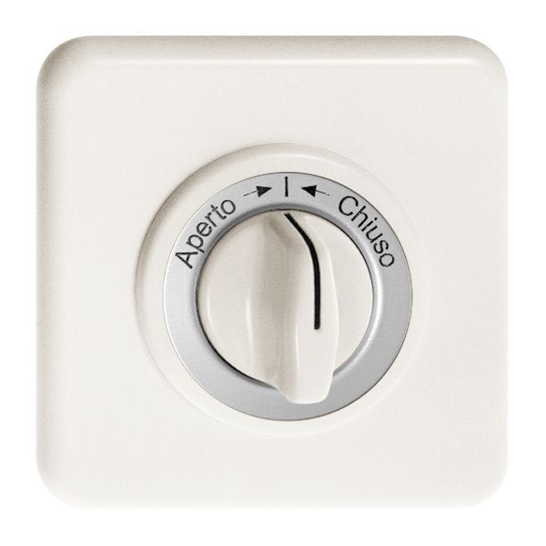 UP-Frontset Aperto-I-Chiuso weiss für Schwenktaster FH