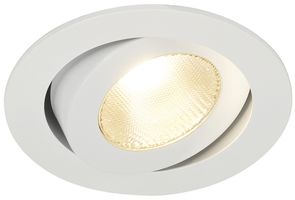 EB-LED-Downlight SLV CONTONE, 16W 890lm 3000K schwenkbar rund weiss