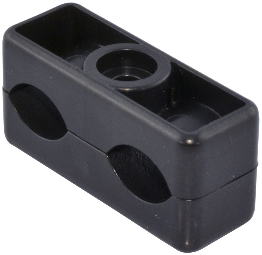 Brida per cavo per 2×11…15mm Fixer nero