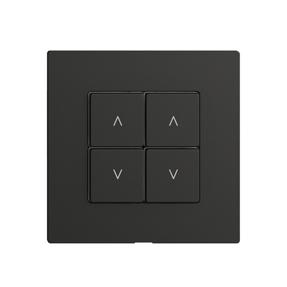 Abdeckset zu Storenschalter 2K/4T Edue Wiser schwarz