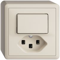 AP-Kombination 3/1L+T23 16A EDIZIOdue crema