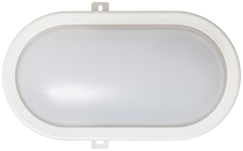 Plafoniera/applique LED WORKLIGHT 12W 840lm 4000K IP54 bianco 216×143mm ovale