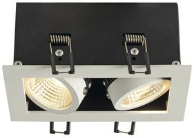 Downlight LED INC SLV KADUX DL, 2×6.2W 1200lm 3000K 38° IP20 blanc mat