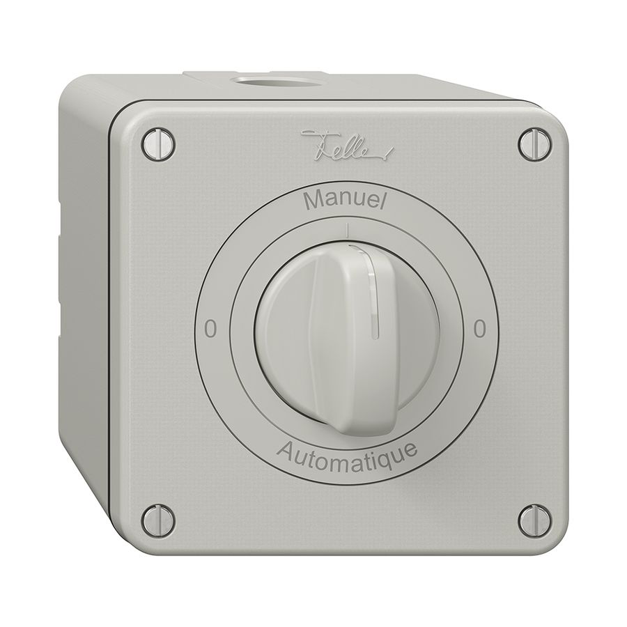 Interrupteur rotatif NAP NEVO, 2/1 L, a.manette, KS, 0-Manuel-0-Automatique, grc