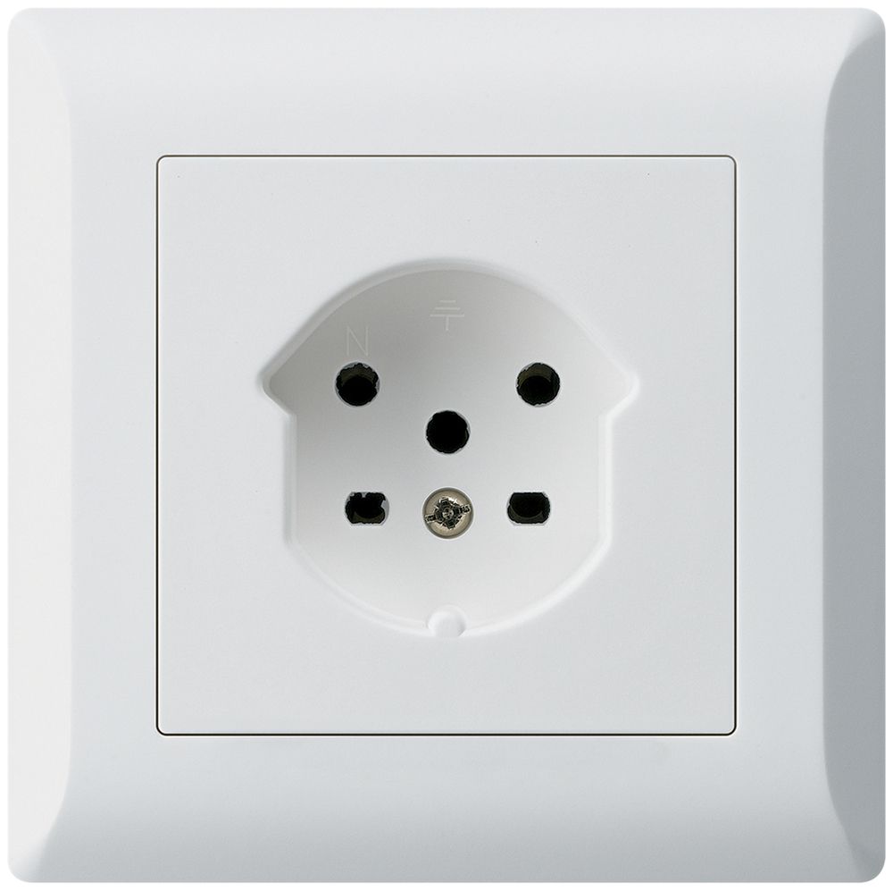 UP-Steckdose HA kallysto.line Typ 15 mit Steckklemmen weiss