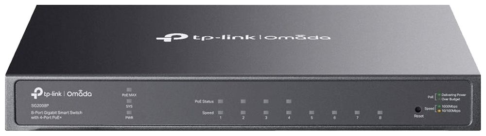 Switch TP-Link Omada SG2008P 8×RJ45 GbE 4×PoE+ gérable