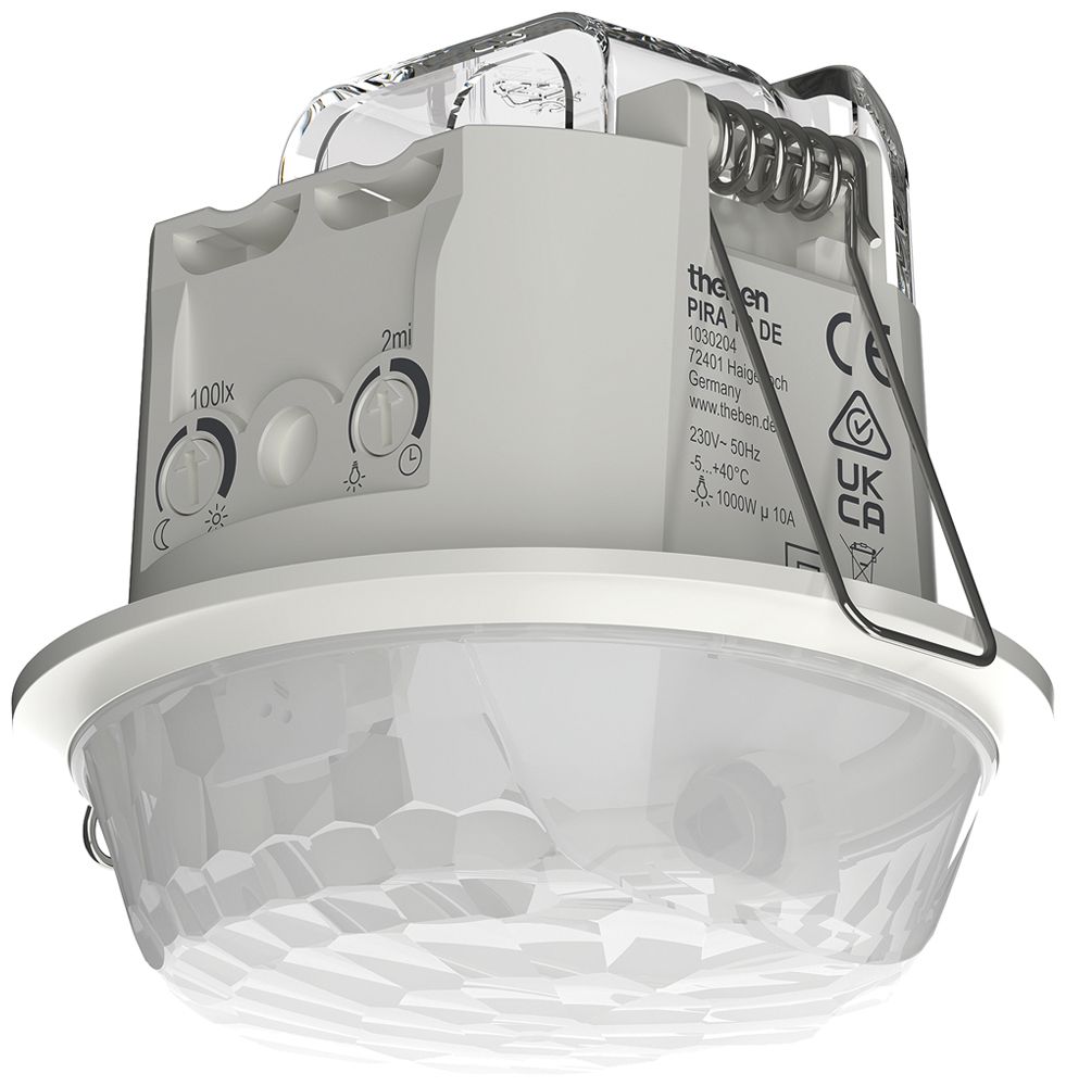 EB-Bewegungsmelder Theben PIRA TC DE PIR 230V 1000W 360° IP21 weiss