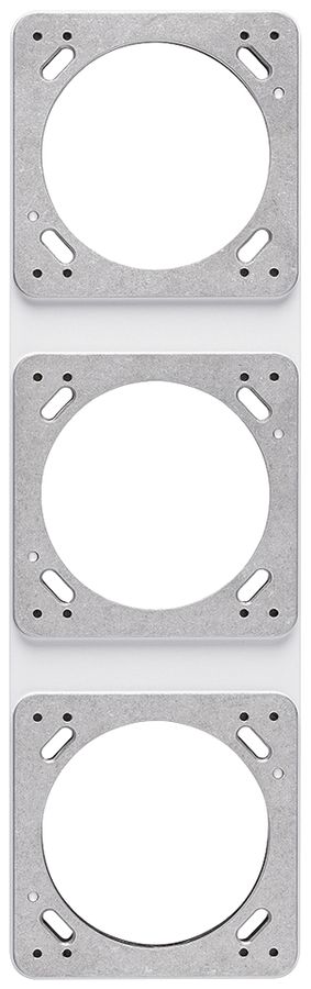 UP-Montageplatte robusto 3×1 weiss