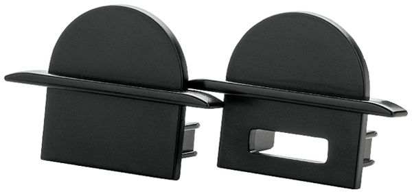 Endkappe SG StripLine 24×21×12mm Kunststoff schwarz 2 Stk