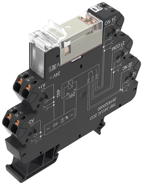 Relais WM TRP 2CO AgNi 54…66VUC 8A/250VAC push-in