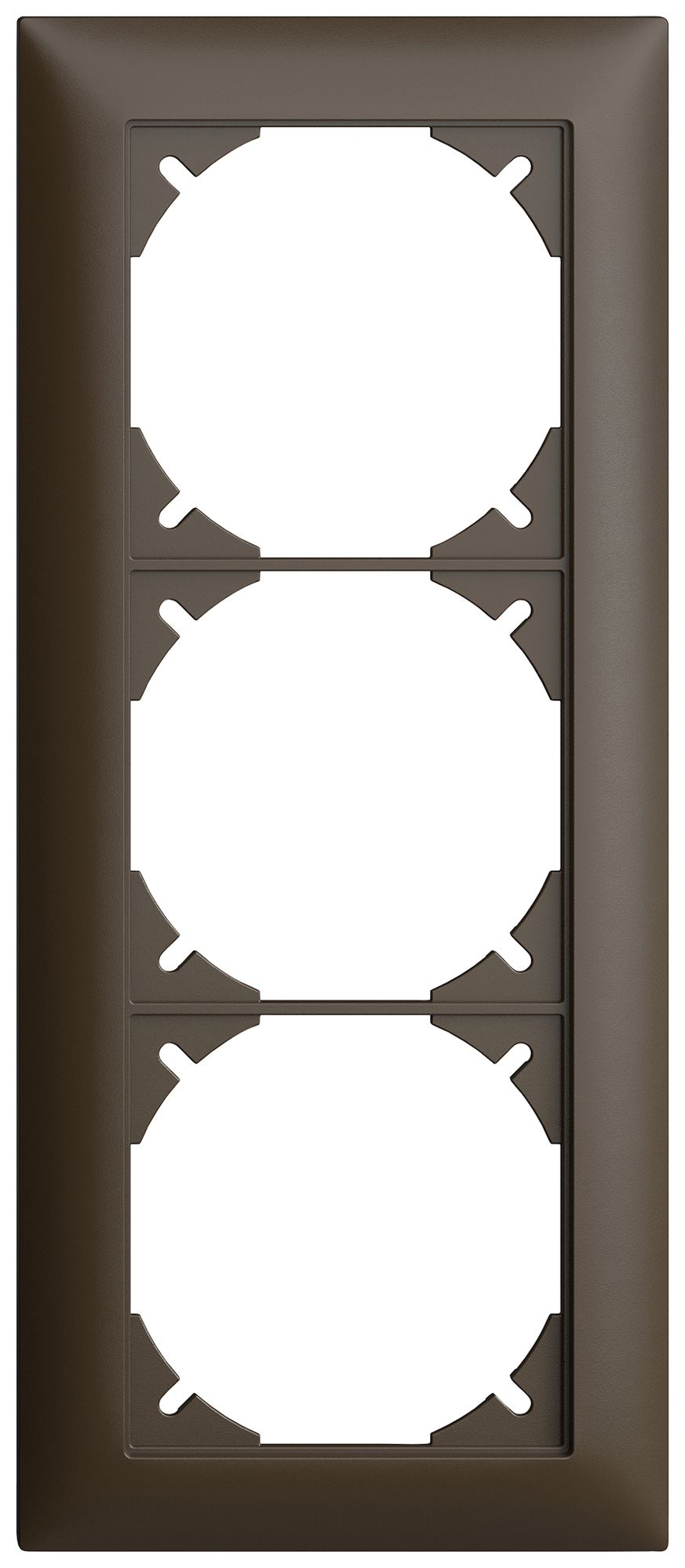 Abdeckrahmen EDIZIOdue 3×1 88×208mm umbra