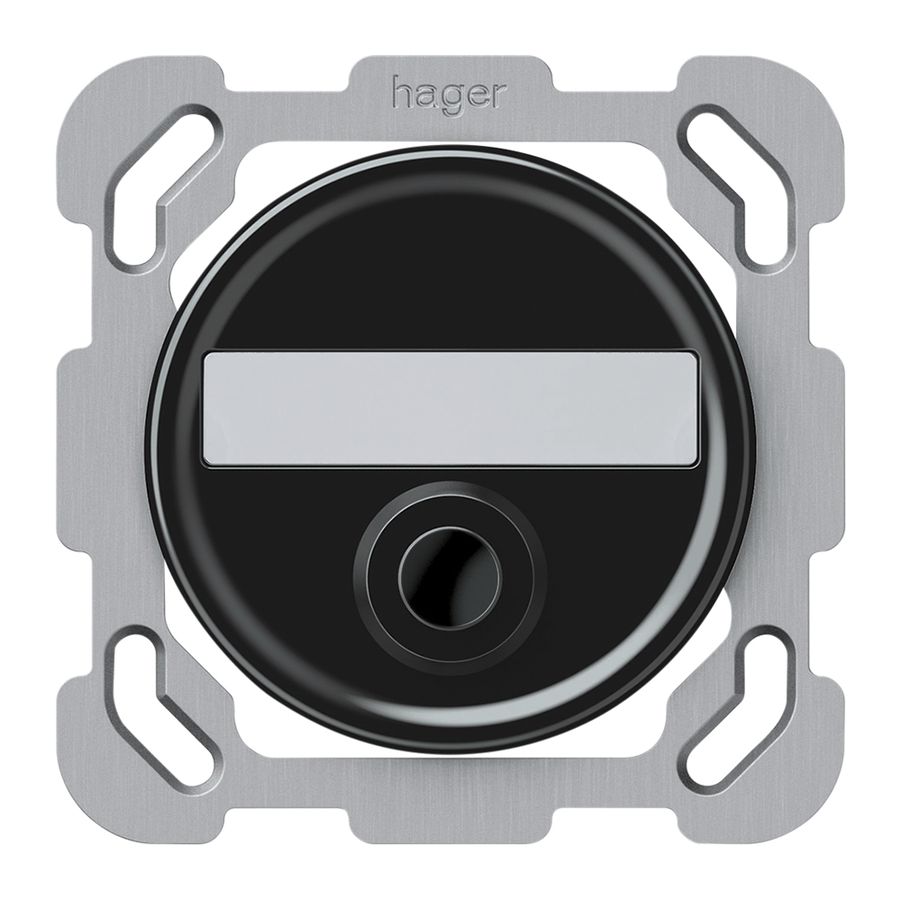 UP-Sonnerie-Drucktaster origin 77×77mm Ø58mm schwarz