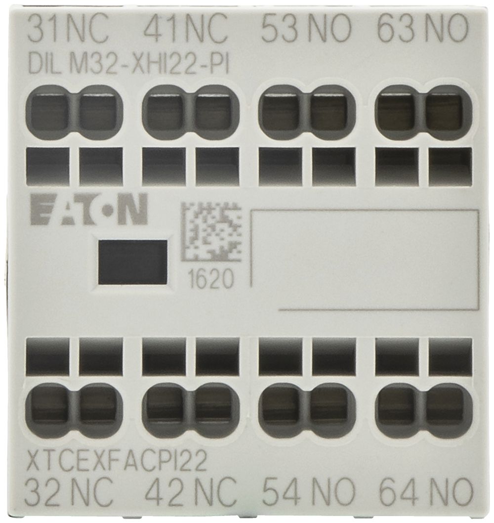 Hilfsschalter Eaton, 4P, Ith=16A, 2S, 2Ö, Frontbefestigung, Push-in-Klemmen