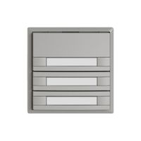 KNX-Taster RGB EDIZIO.liv SNAPFIX® Temperaturfüh.o.LED Pap.6×T 1-Tbed.hgu