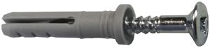 Nageldübel TILCA Z 5×50mm, Nagelschraube mit Kreuzschlitz, verzinkt, grau