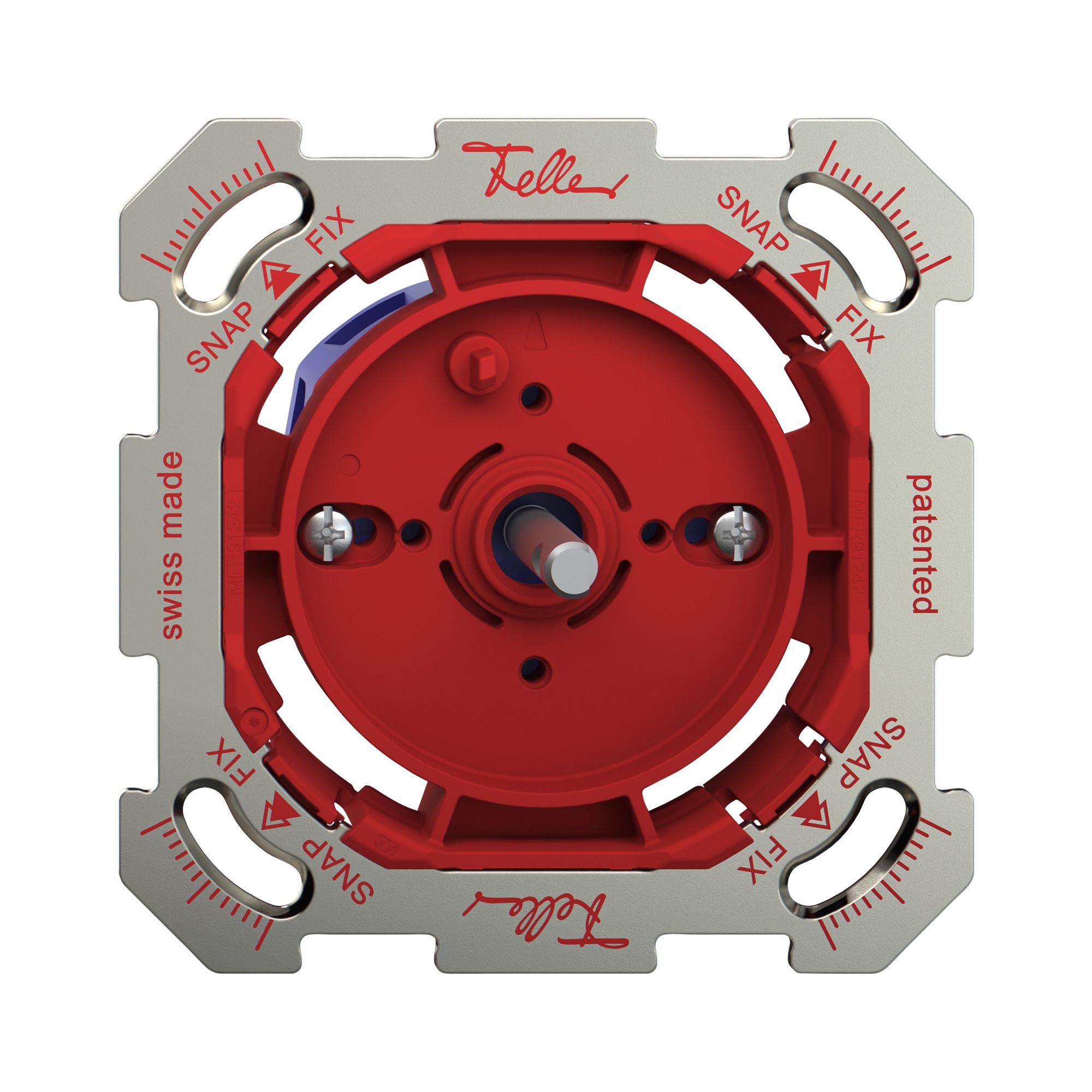 Contact pivotant ENC Feller SNAPFIX® 1->0<-2/1P avec manette rotative