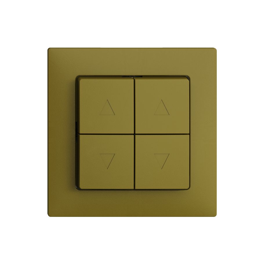 Kit frontal EDIZIOdue F olive pour poussoir & interrupt.stores