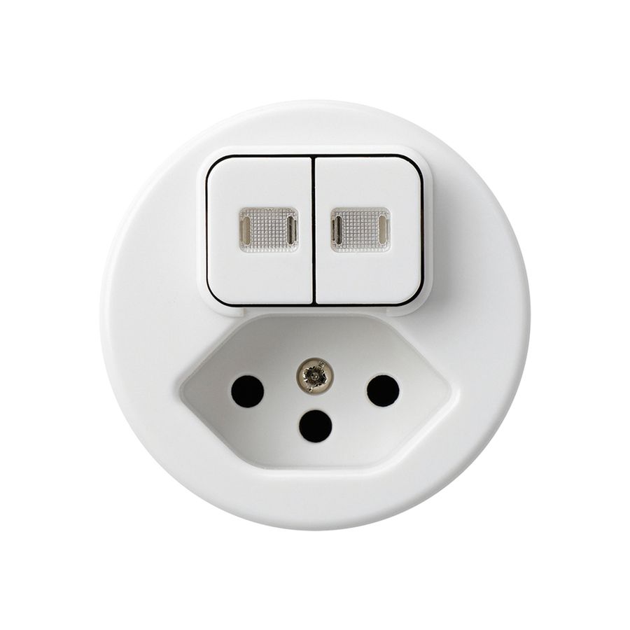 Insert pour combinaison lumineuse 3+A-R/1L+type 13 blanc basico 2 lentilles