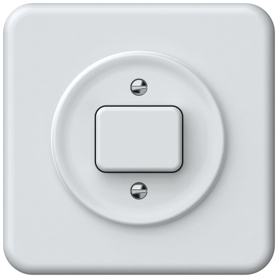Pulsante INC Hager origin 1CO 10A 230V 92×92mm bianco