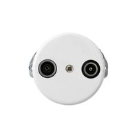 UP-Antennendose basico TV-R 14dB Durchgangsdose weiss