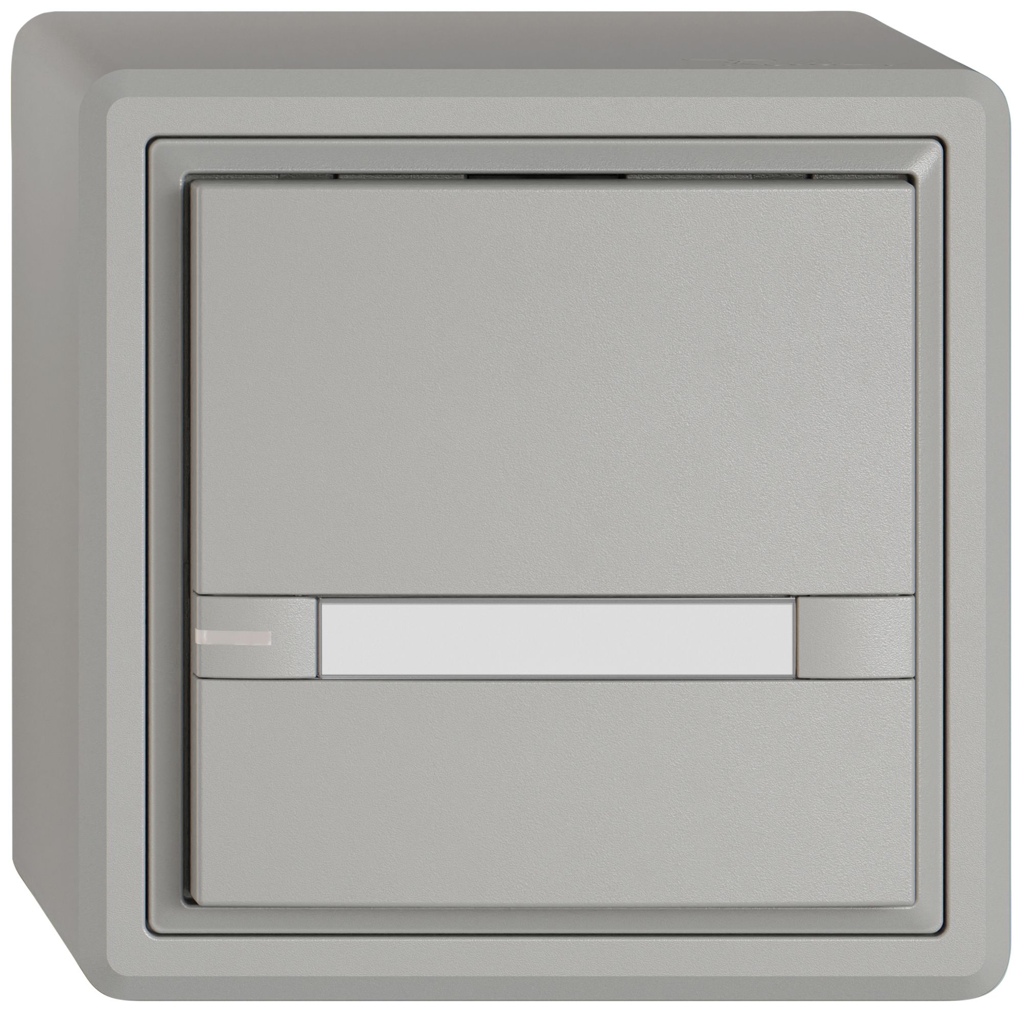 AP-Universaltaster EDIZIO.liv UNI SNAPFIX® m.LED RGB 1× 2-Tbed.Pap.hgu