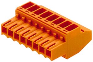 Buchsenstecker Weidmüller BL geschlossen 3.5mm 10L verzinnt orange