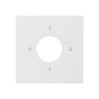 Kit frontale per interruttore a chiave S3 60×60mm kallysto 2-1-2-1 bianco