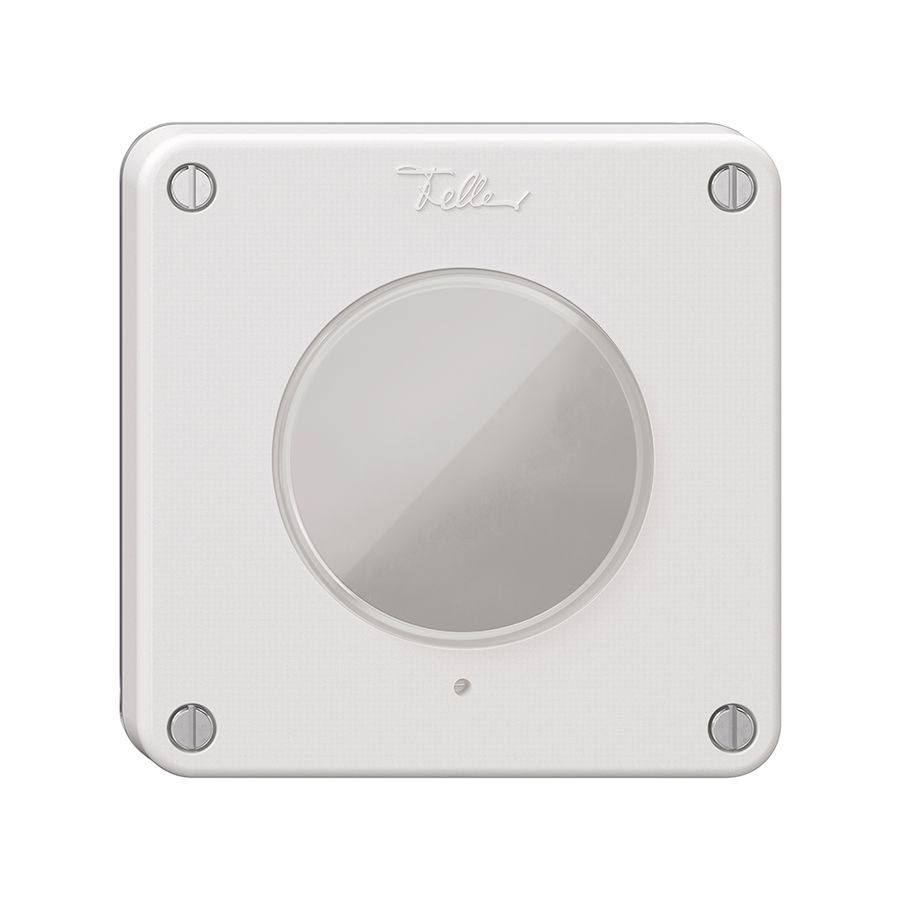 Couvercle NEVO, pour poussoir KNX RGB, avec vis et joint, blanc