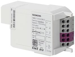 EB-Schalt-/Dimmaktor KNX Siemens 2×Ausgang 1380W 6A Schnittstelle 1-10V IP20