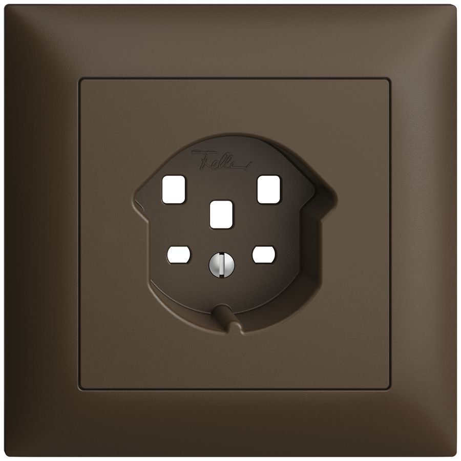 Frontset EDIZIOdue coffee 88×88mm 1×T25