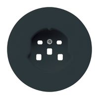 Frontset HA robusto für Steckdose Typ 25 mit Steckklemmen schwarz