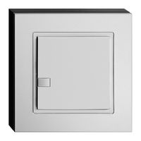 Tisch-/Wandsender IR EDIZIOdue 1…2 ws/Chromstahl geschliffen