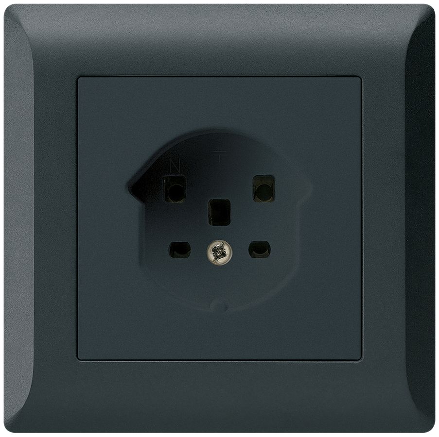 UP-Steckdose HA kallysto.line Typ 25 mit Steckklemmen schwarz