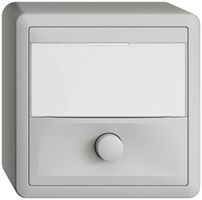 Poussoir AP avec porte-étiquette EDIZIOdue gris clair