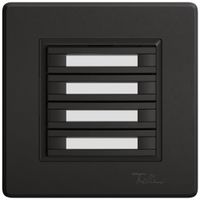 UP-KNX-Taster RGB EDIZIO.liv SNAPFIX® Temperaturfüh.o.LED Pap.8×T 1-Tbed.sz