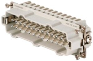 Insert mâle Weidmüller HDC HE 500V 16A 24L à ressort grd.8