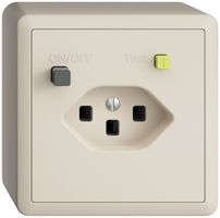 AP-Steckdose EDIZIOdue T23 FI 30mA crema